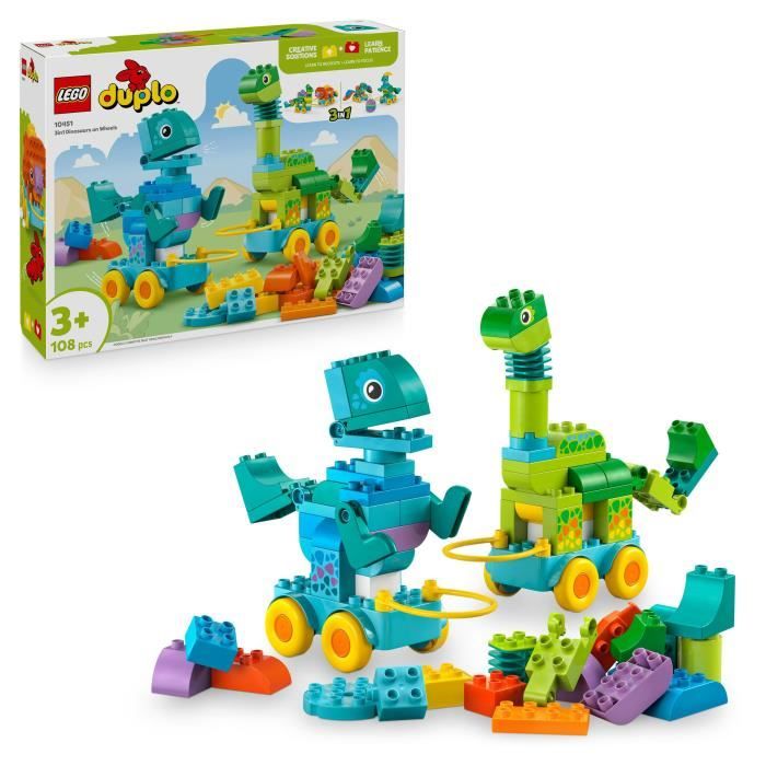 LEGO® DUPLO® Town 10451 Dinosaures sur roues 3 en 1 - vue 6