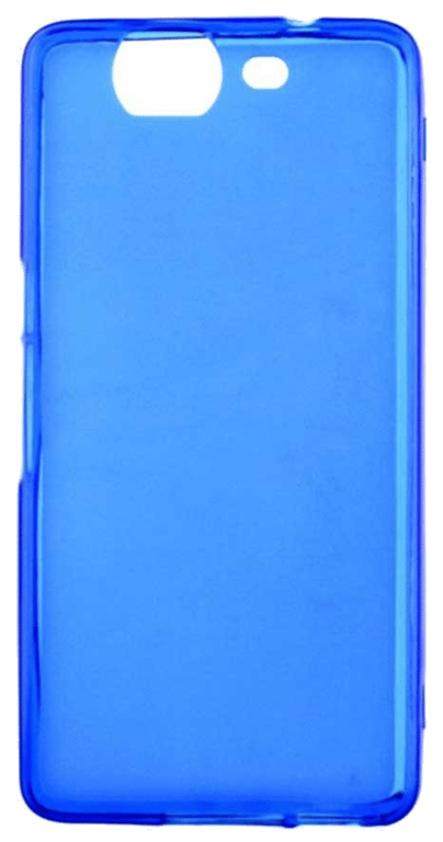 Coque silicone unie compatible Givré Bleu Wiko Highway