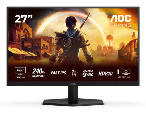 AOC G4 Q27G42ZE écran plat de PC 68,6 cm (27'') 2560 x 1440 pixels Quad HD LCD Noir, Rouge