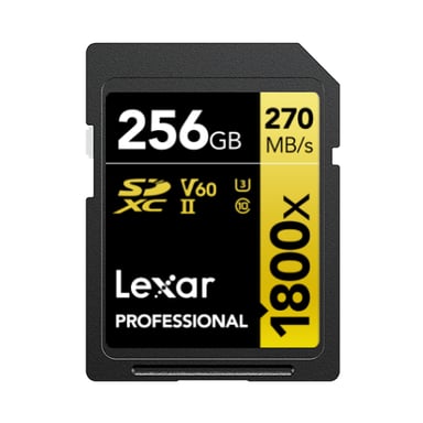 Lexar LSD1800256G-BNNNG memoria flash 256 GB SDXC Clase 10