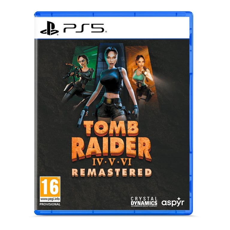 Tomb Raider IV VI Remastered Starring Lara Croft PS5 - Neuf