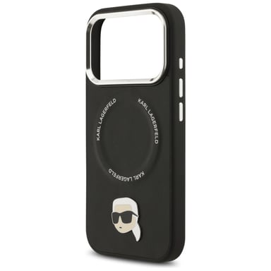 Custodia Karl Lagerfeld Karl Pin MagSafe per iPhone 17 Pro nero