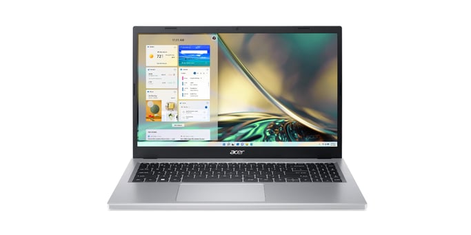 Acer Aspire 3 A315-24P-R4Z7 AMD Ryzen™ 5 7520U Portátil 39,6 cm (15.6'') Full HD 8 GB LPDDR5-SDRAM 512 GB SSD Wi-Fi 6 (802.11ax) Windows 11 Home Plata