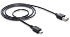 DeLOCK 1m USB 2.0 A - mini USB m/m cable USB USB A Mini-USB A Negro