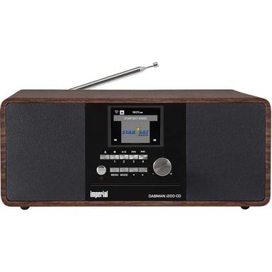 Radio CD multifunzione DAB+ / FM / Internet / Bluetooth DABMAN i200 in legno