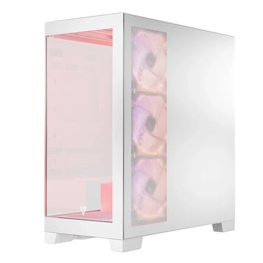 Modecom Volcano SPACE APEX ARGB MIDI Midi Tower Blanco