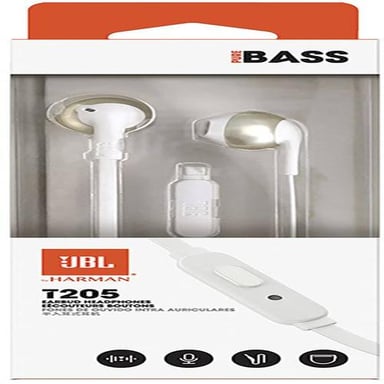 JBL Tune 205 Casque Avec fil Ecouteurs Musique Champagne, Or