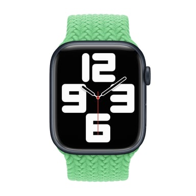 Bracelet Solo tressé pour Apple Watch | 44/45/46/49 mm - Taille 5 - Bright Green