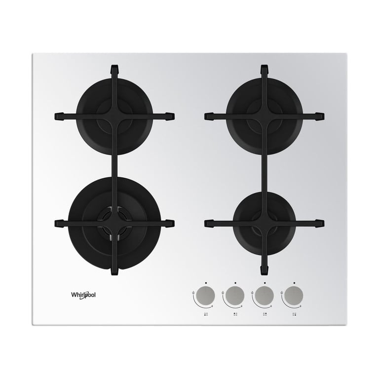 Whirlpool Goa 6423 WH Plaque Plaque intégré gaz verre rotatif partie supérieure avant 230 V - vue 1