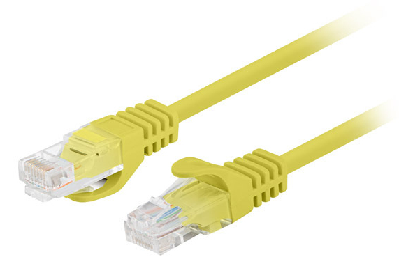Lanberg PCU6-20CC-0025-Y câble de réseau Jaune 0,25 m Cat6 U/UTP (UTP)