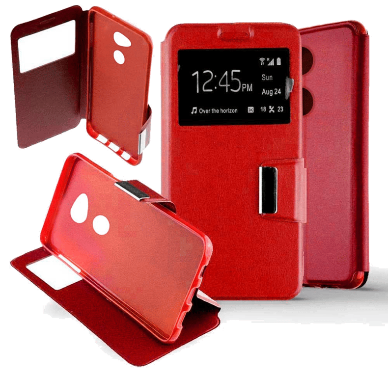 Etui Folio compatible Rouge Sony Xperia L2