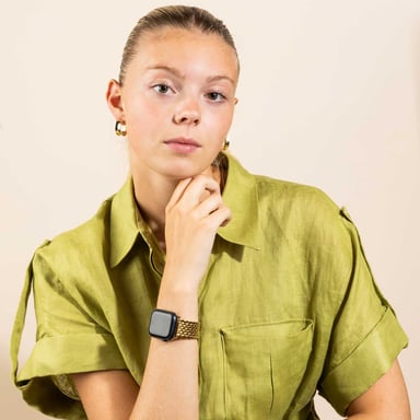 Selencia Bracelet dragon en acier pour Apple Watch | 38/40/41/42 mm - Doré