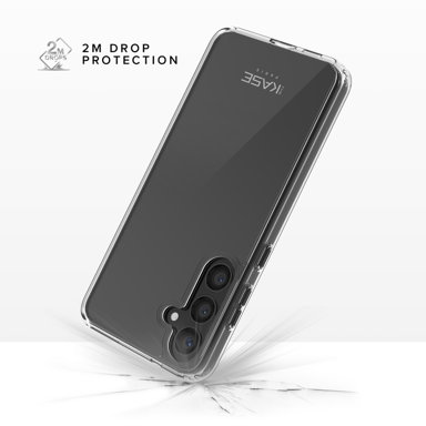 Funda híbrida invisible fabricada con un 83% de plástico reciclado para Samsung Galaxy S24+ 5G, Transparente