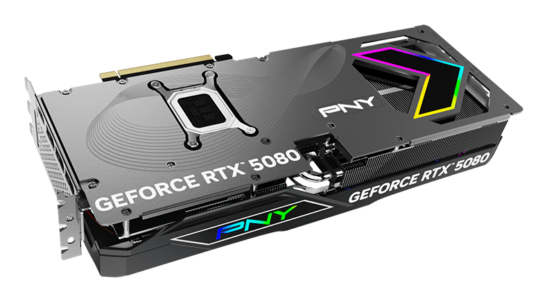 Carte graphique PNY GeForce RTX 5080 ARGB Overclockée PCIe 5.0 VCG508016TFXXPB1 O - vue 8