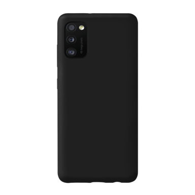 Funda de gel de silicona suave para Samsung Galaxy A41 2020, negro satinado