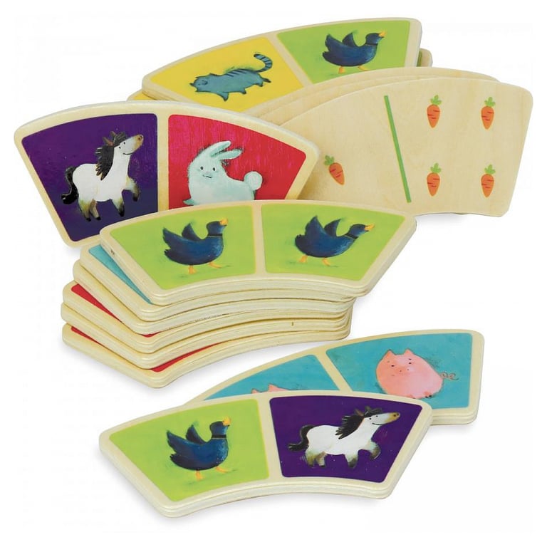 Dominos de la Ferme en Bois Jeu Éducatif Vilac Neuf - vue 4