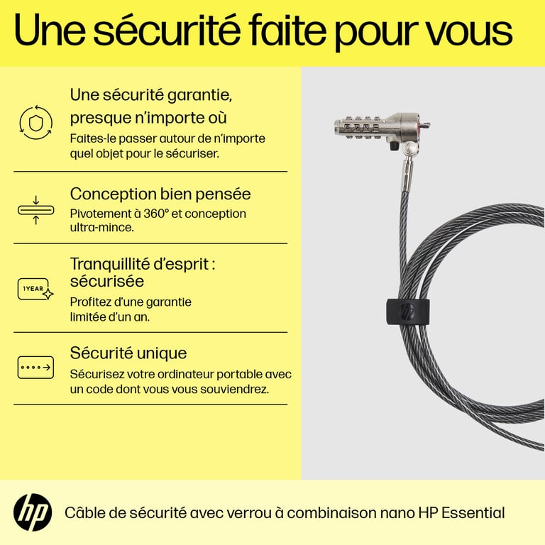 HP Verrou Nano Essential Combination - vue 4