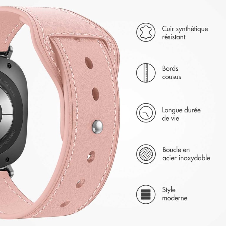 Bracelet Samsung Galaxy Watch Ultra - Cuir - vue 6