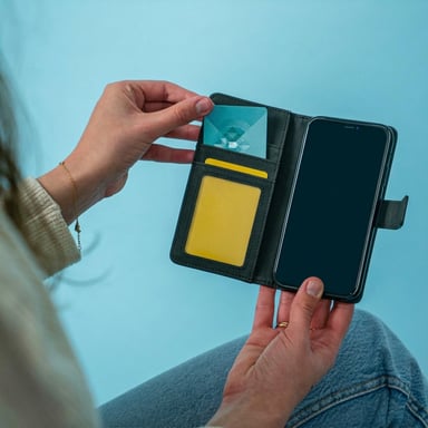 imoshion Étui de télephone portefeuille pour Samsung Galaxy A12 - Vert