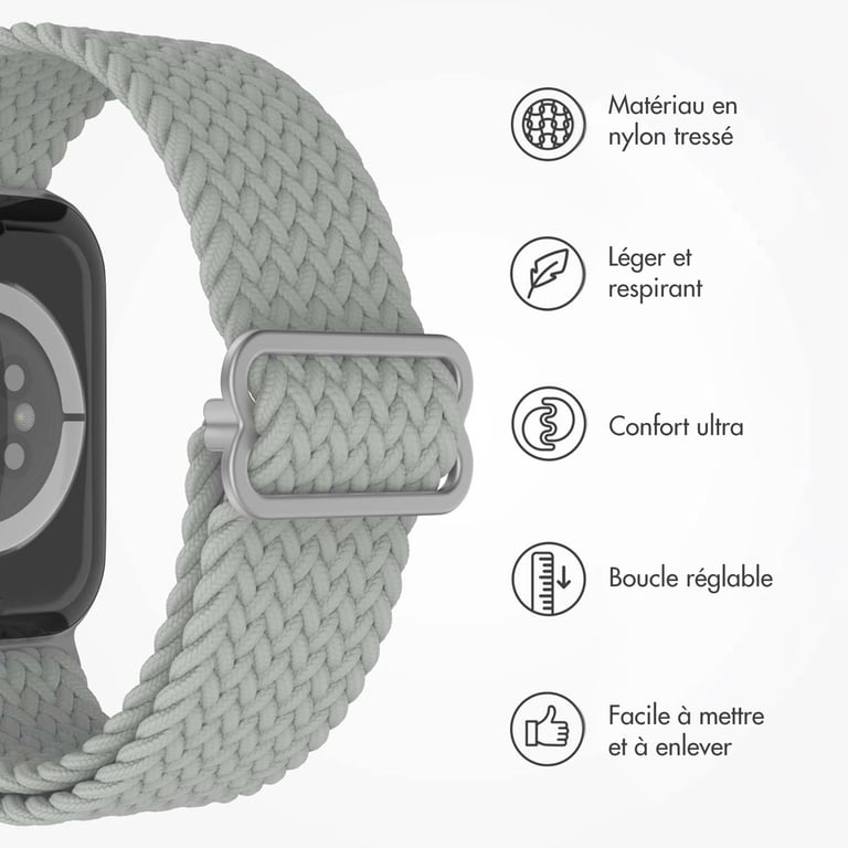 Bracelet Apple Watch 42mm Nylon tissé - vue 10