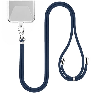 Jaym Correa para el cuello de 150 cm para smartphone de nailon con fijación universal Azul marino