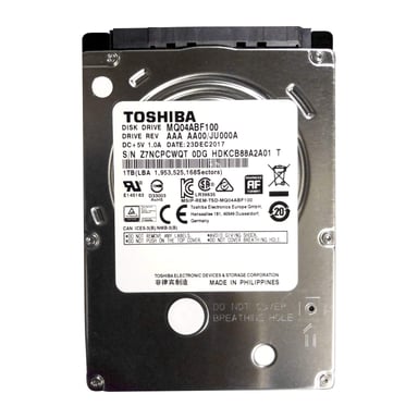 Toshiba MQ04ABF100 1Tb 5400 rpm 128Mb 2,5'' ATA III Series hard disk