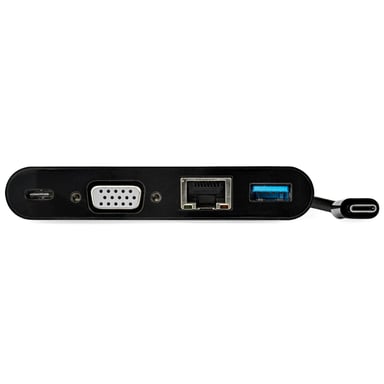 StarTech.com Adattatore multiporta USB-C - Dock mini USB-C con uscita video VGA 1080p - Power Delivery Passthrough 60W - USB 3.1 Gen 1 Type-A 5Gbps, Gigabit Ethernet - Docking station