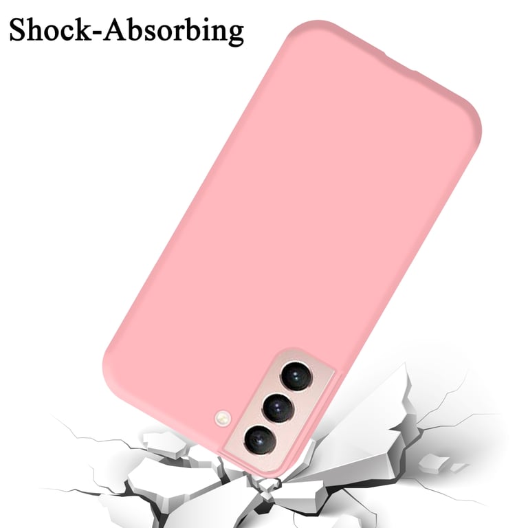 Coque pour Samsung Galaxy S22 en LIQUID PINK Housse de protection Étui en silicone TPU flexible