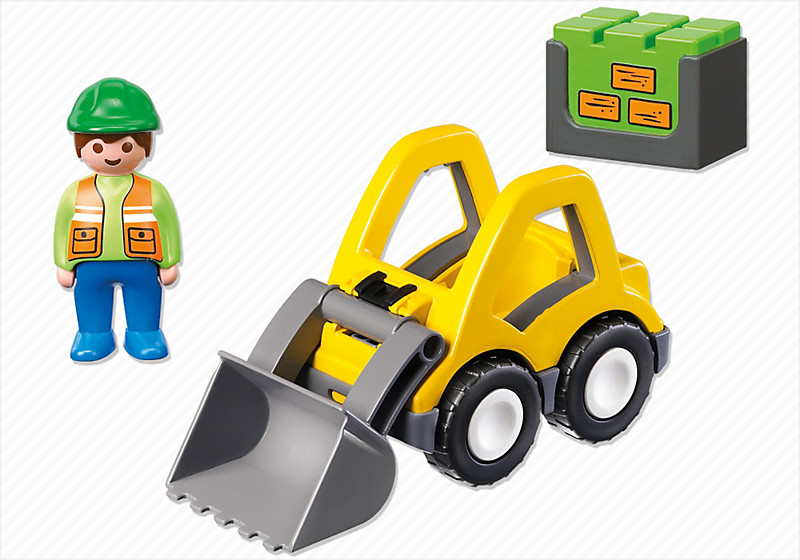 Playmobil 6775 Excavatrice Et Ouvrier 1.2.3 - vue 5