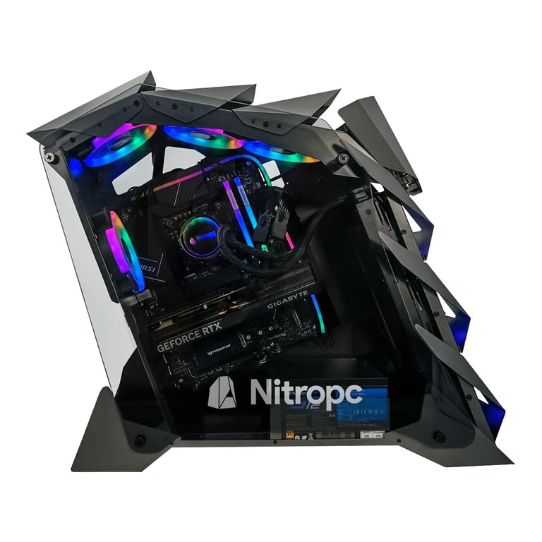 PC Gamer Nitropc Elite - AMD Ryzen 7 7800X3D, RTX 5070 Ti 16Go, RAM 32Go DDR5, M.2 2TB, Win11 Pro , WiFi - Neuf