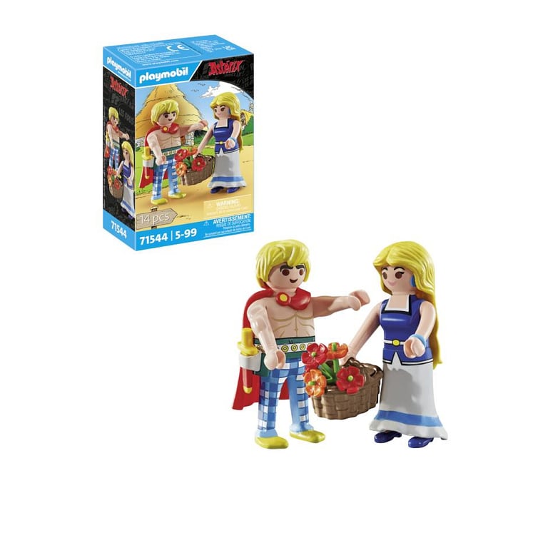 Figurine PLAYMOBIL de Falbala et Tragicomix - Aventures d'Astérix - Neuf