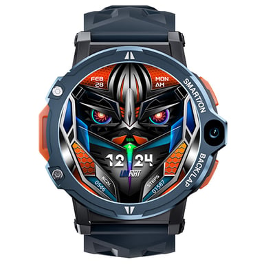 LOKMAT APPLLP 6 Pro Montre-Téléphone 4G LTE, 4 Go RAM 64 Go ROM, Moniteur de Fréquence Cardiaque, Support WiFi 2,4G, Beidou, GPS - Bleu