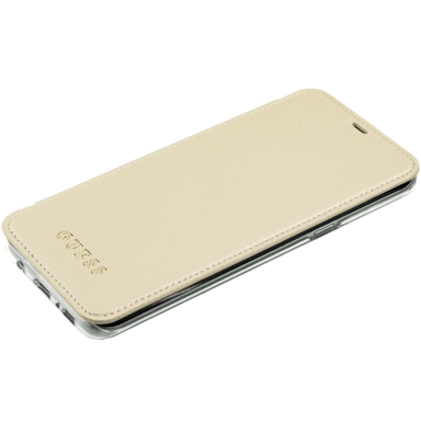 Guess Iridescent Clamshell con pannello posteriore per Samsung Galaxy S8+, oro