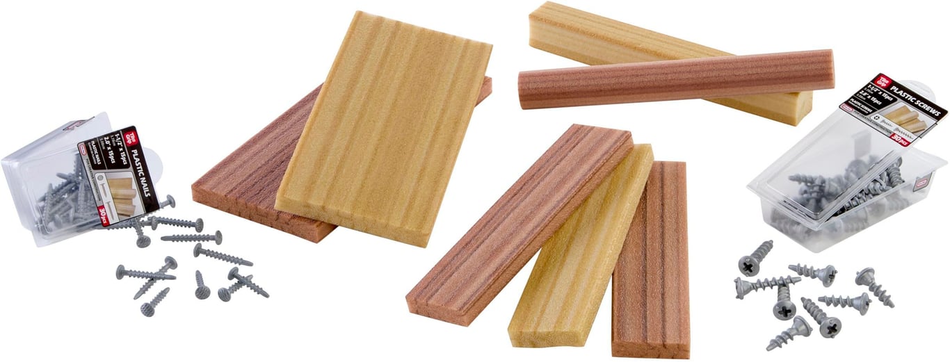 Creative Construction Wood Nails and Screw Bundle