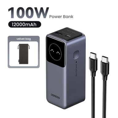 Ugreen 12000mAh 100W Fast Charging Powerbank (NEXODE 12000MAH 100W POWERBANK)