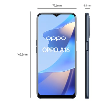 Oppo A16 32 Go, Noir, débloqué