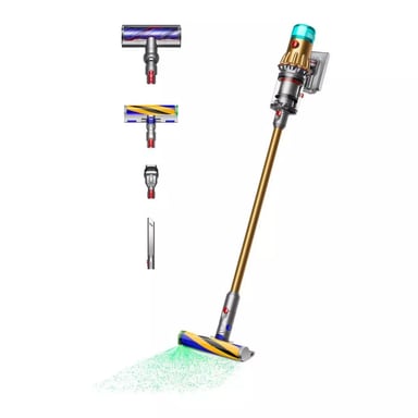 Dyson V12 Detect Slim Absolute Aspiradora escoba 2 en 1 Batería Secar HEPA Sin bolsa Oro
