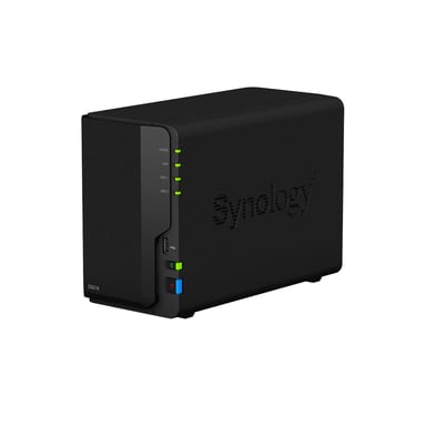 Synology DiskStation DS218 serveur de stockage NAS Bureau Realtek RTD1296 2 Go DDR4 0 To DiskStation Manager Noir