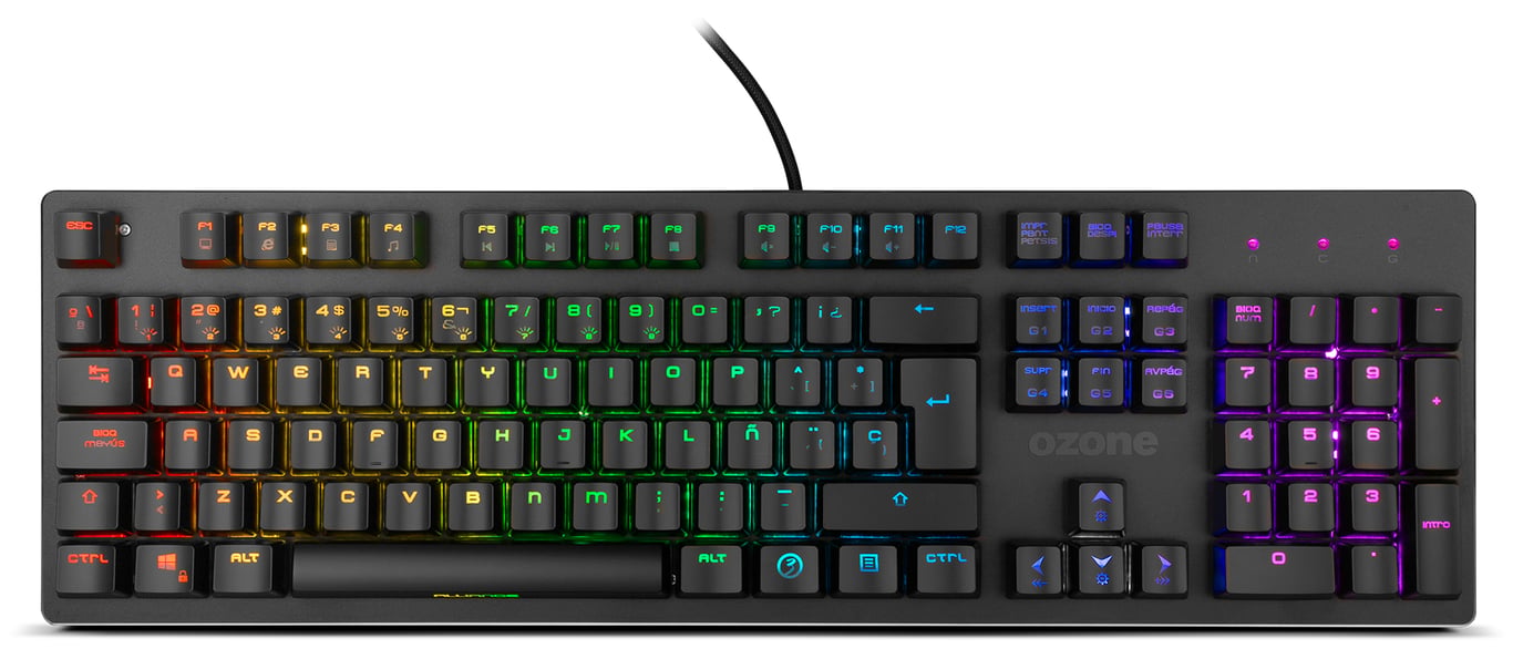 Ozone Alliance clavier Jouer USB QWERTY Espagnole Neuf - vue 3