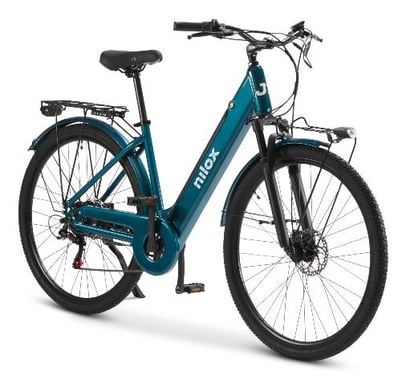 Nilox NXEBJ7GR bicicleta eléctrica Verde Aluminio 71,1 cm (28'') 27,5 kg Litio