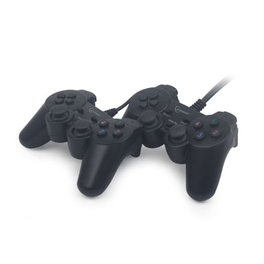 Gembird JPD-UDV2-01 accessoire de jeux vidéo Noir USB 2.0 Manette de jeu Analogique/Numérique PC