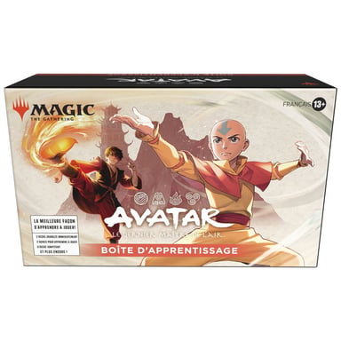 Scatola di apprendimento MAGIC Avatar: L'Ultimo Maestro dell'Aria 2 mazzi giocabili, 8 Jumpstart, guide incluse, toni caldi