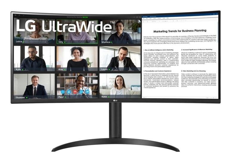 LG 34WR55QK B écran plat de PC 86 4 cm 34 3440 x 1440 pixels Wide Quad HD Neuf