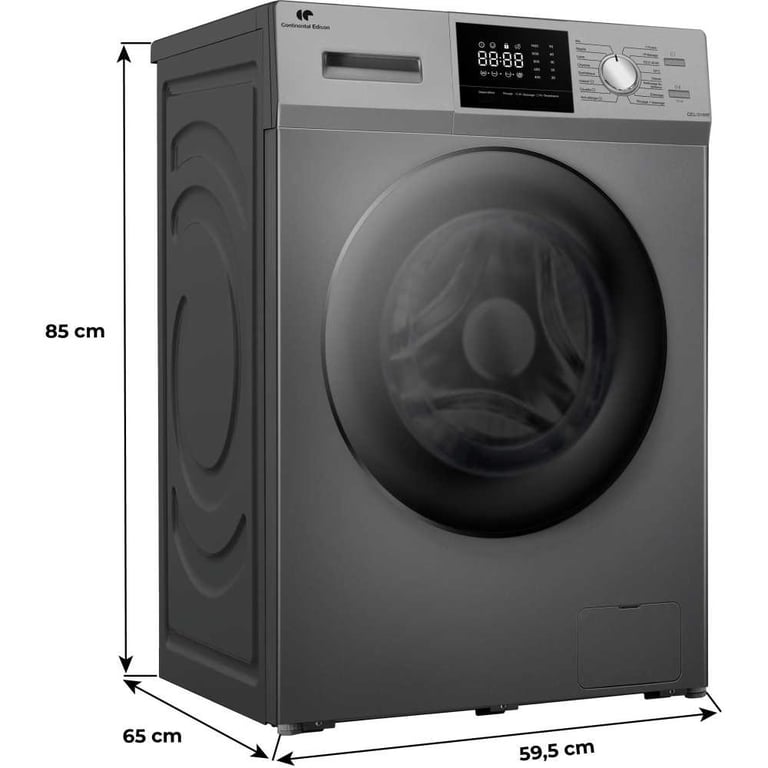 Lave linge hublot CONTINENTAL EDISON CELL12140ISP 12kg Induction 60 cm 1400 trsmin - vue 4