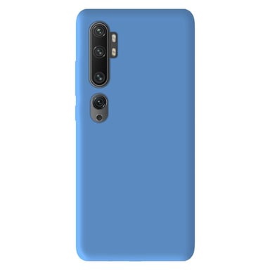 Coque silicone unie Mat Bleu compatible Xiaomi Mi Note 10