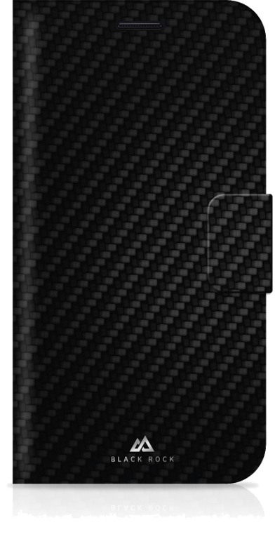 Etui Portefeuille Material Flex Carbon pour Samsung Galaxy S8, Noir