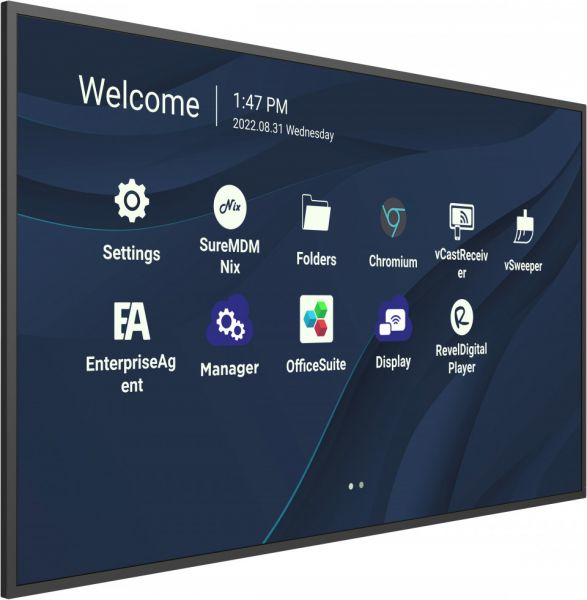 ViewSonic CDE9830 Classe de diagonale 98 CDE30 Series écran LCD rétro éclairé par LED signalisation numérique avec lecteur multimédia SoC intégré Android 4K UHD 3840 x 2160 ...