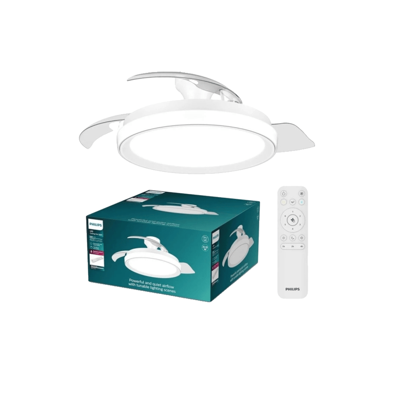 Philips Ventilateur De Plafond Avec Éclairage Bilss 106 Cm 28+35 W Bl - Excellent État