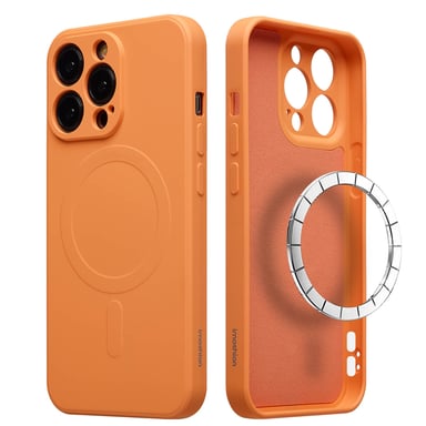 imoshion Coque Couleur avec MagSafe pour Apple iPhone 13 Pro - Neon Orange