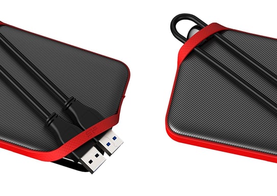 Silicon Power Armor A62 disque dur externe 4 To 2.5'' USB Type-A 3.2 Gen 1 (3.1 Gen 1) Noir, Rouge